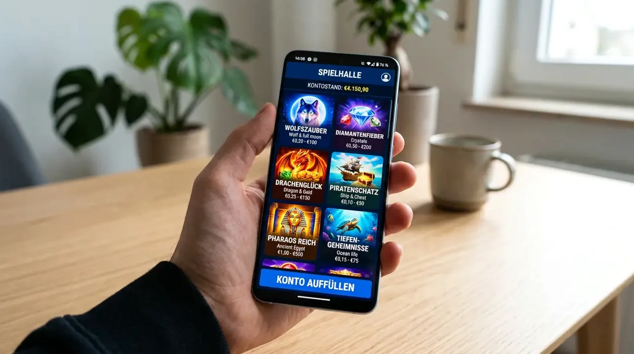 Cazeus auf Smartphone und Tablet